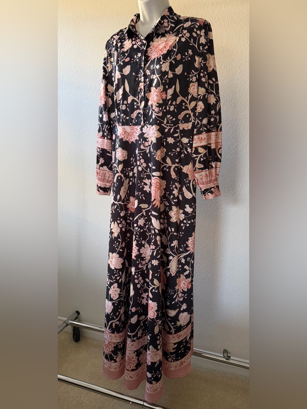 Dalia MacPhee Floral Maxi Dress Size Large